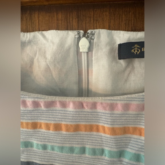 Brooks Brothers Cotton Lined Seersucker Striped Dress- Size 6 - Picture 3 of 6